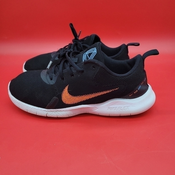 Nike Flex Experience Run 10 Dark Obsidian Hyper Crimson Sneaker Men's 8 Shoes - Picture 6 of 15